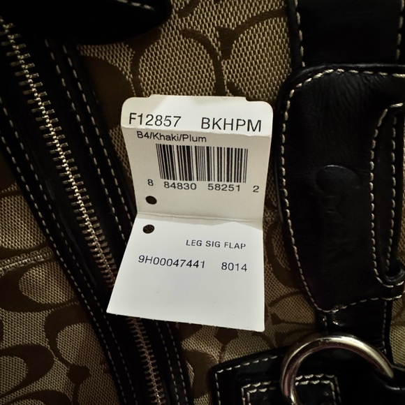 Tan and Black Coach Bag - Picture 6 of 8